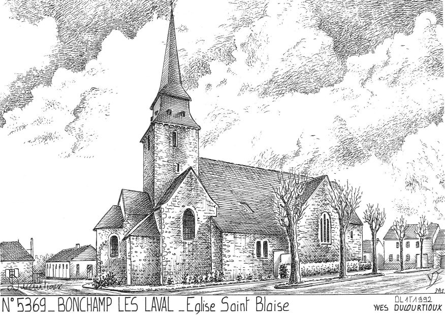 N 53069 - BONCHAMP LES LAVAL - église st blaise